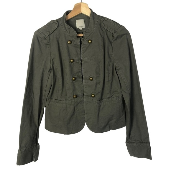 Halogen Green Military Cropped Jacket S - Picture 1 of 5